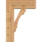 Ekena Millwork Olympic Block Smooth Bracket w/ Offset Brace, Western Red Cedar, 7 1/2"W x 20"D x 28"H BKT0806X20X28OLY05SWR - alternate 4